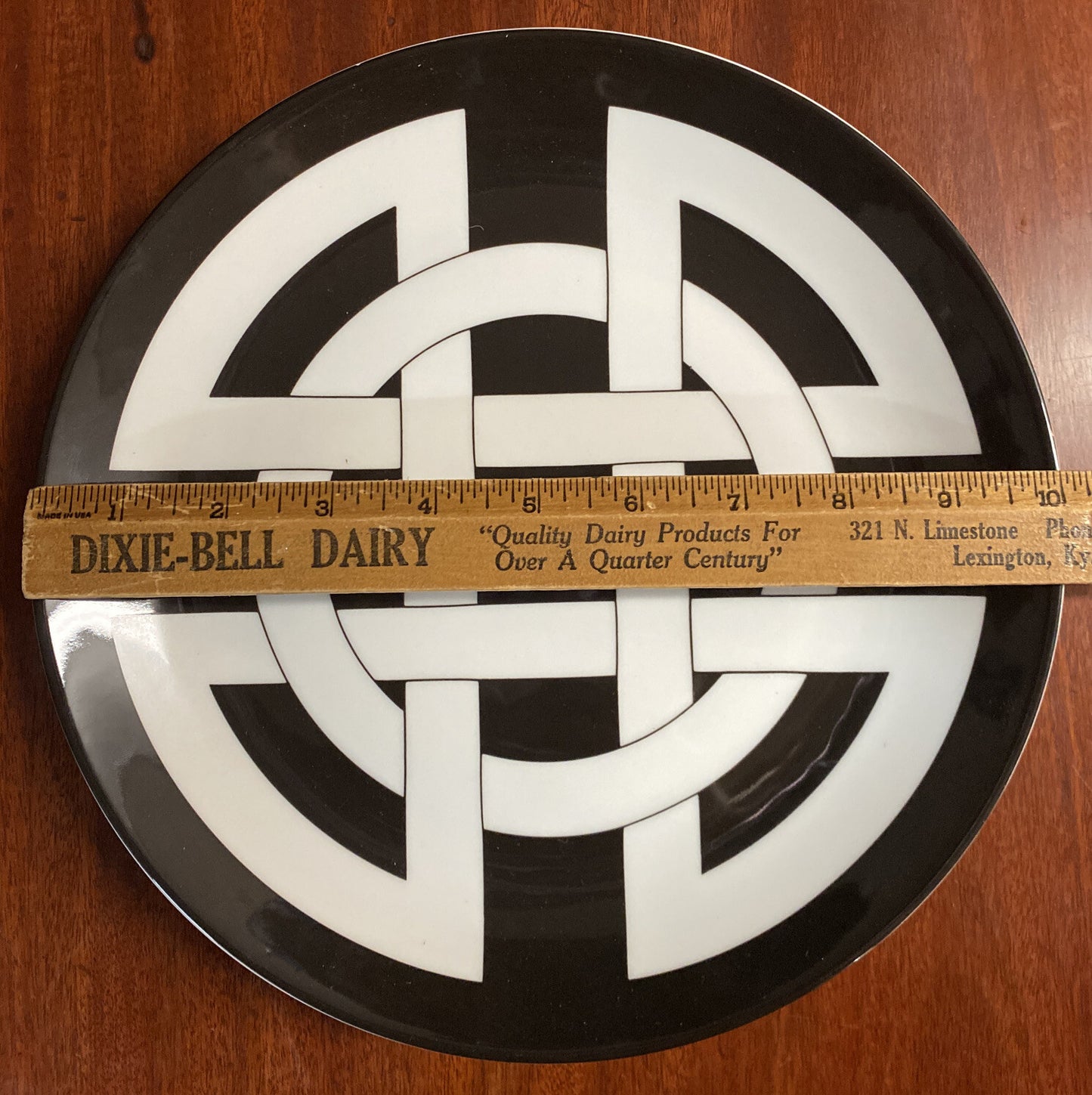 Germany ASA Pair 10" Porcelain Plates Post Modern Abstract 1980s BH173