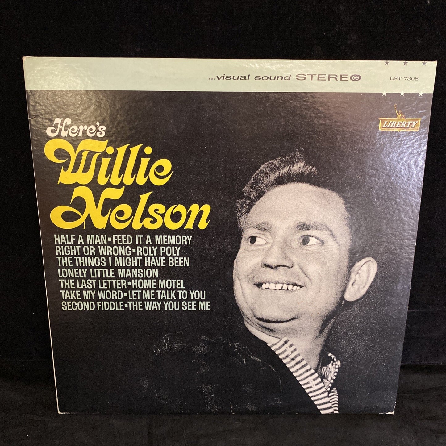 First Pressing Willie Nelson "Here's Willie Nelson" 1963 Stereo Liberty LST-7308