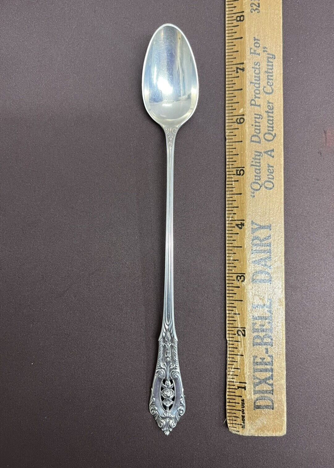Rose Point by Wallace 26.6g Sterling Silver Flatware - 7/5"  Iced Tea Spoon