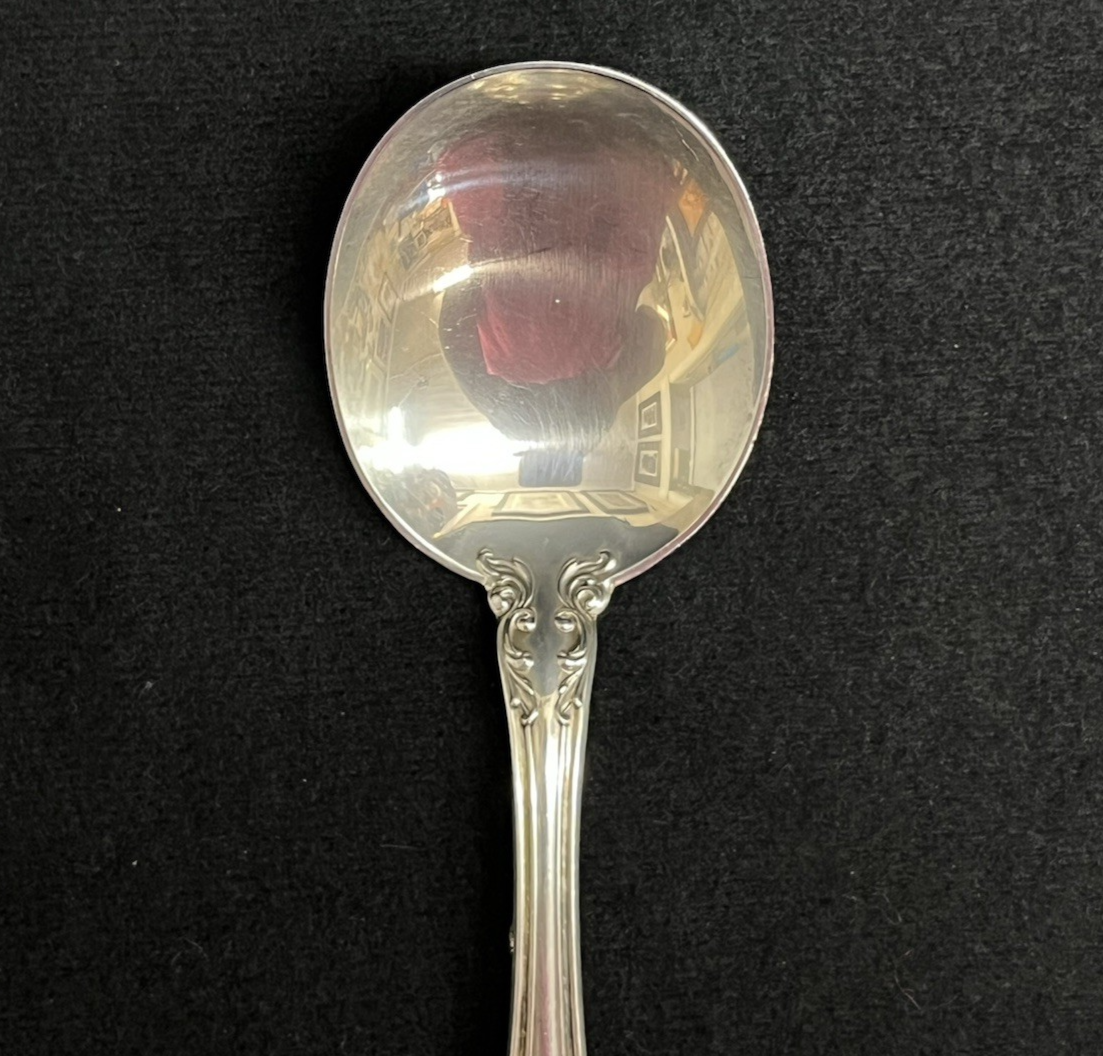 Melrose by Gorham 42.82g Sterling Silver Round Cream Soup Spoon 6 1/4 in