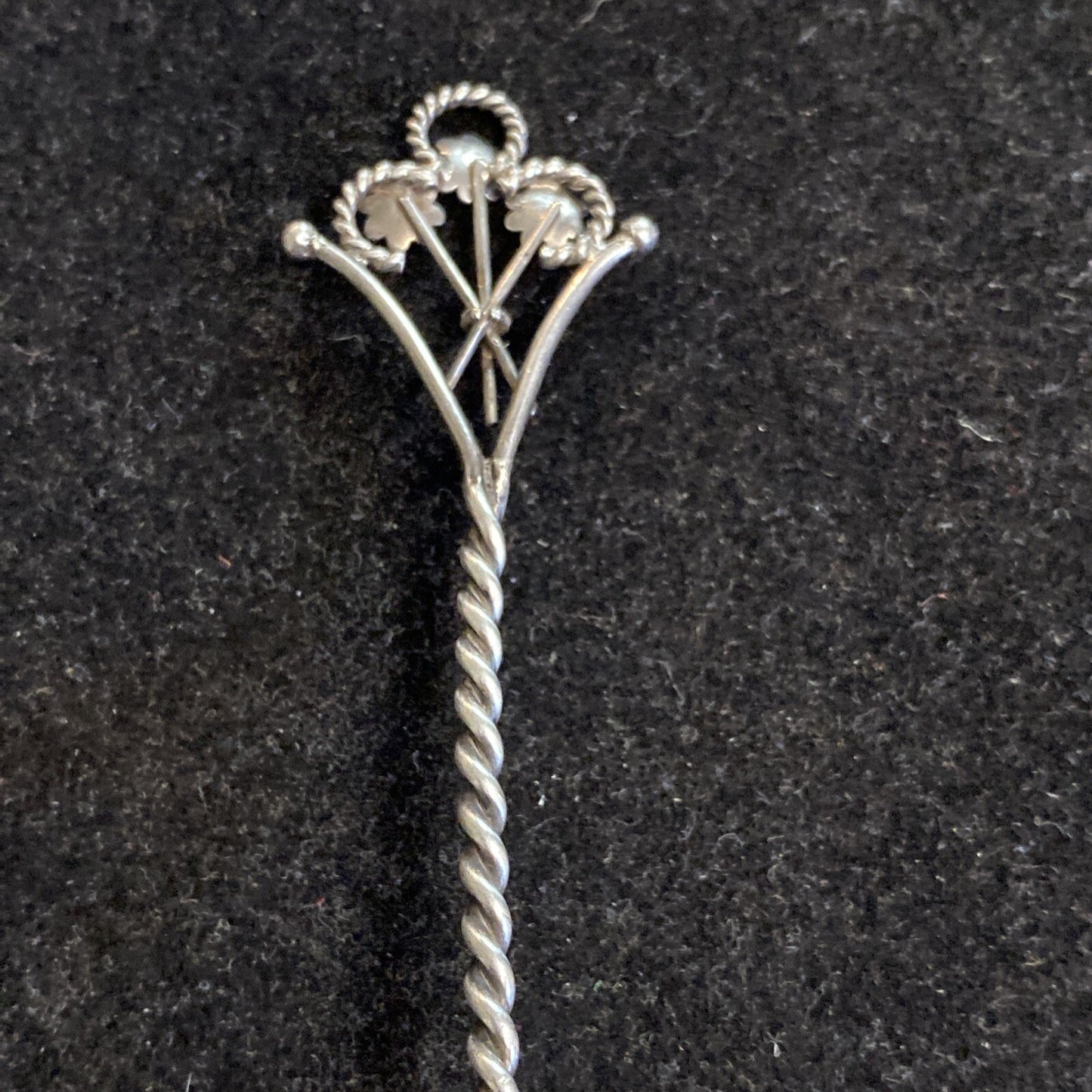 Sterling Silver 4 14" Souvenir Teaspoon 7.87g Gold Wash Bowl