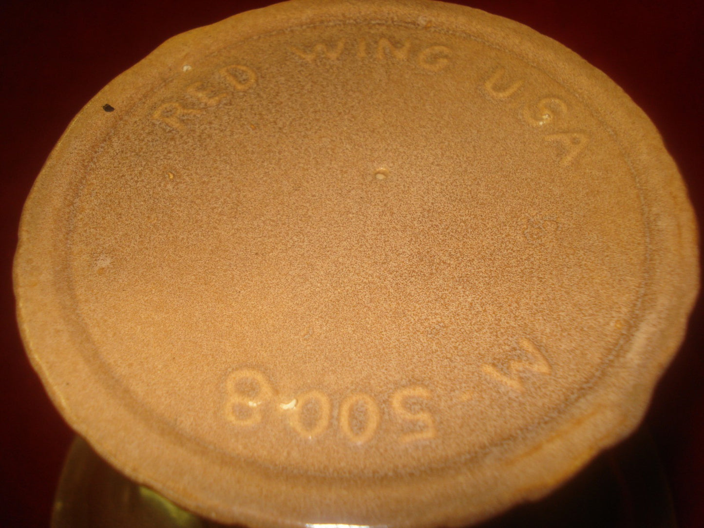 Red Wing Pottery Footed Compote 6.5 inches M5008 Yellow Bowl Brown Pedestal