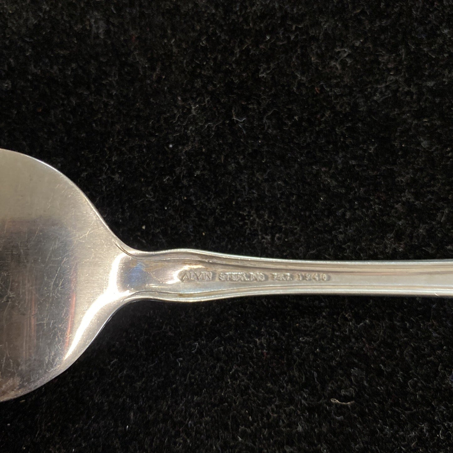 Alvin Sterling Silver Chateau Rose Cold Meat Fork No Mono 55g