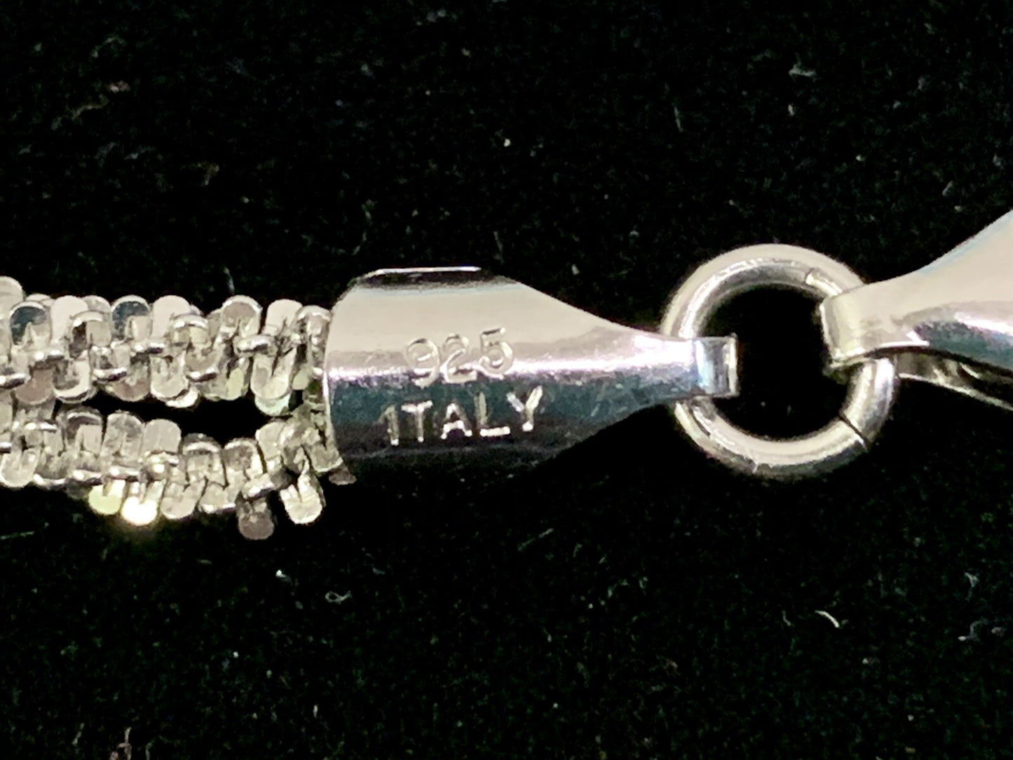 STERLING SILVER 925 TRIPLE STRAND Necklace Italy 18" 15.7 g by Jacmel JCM