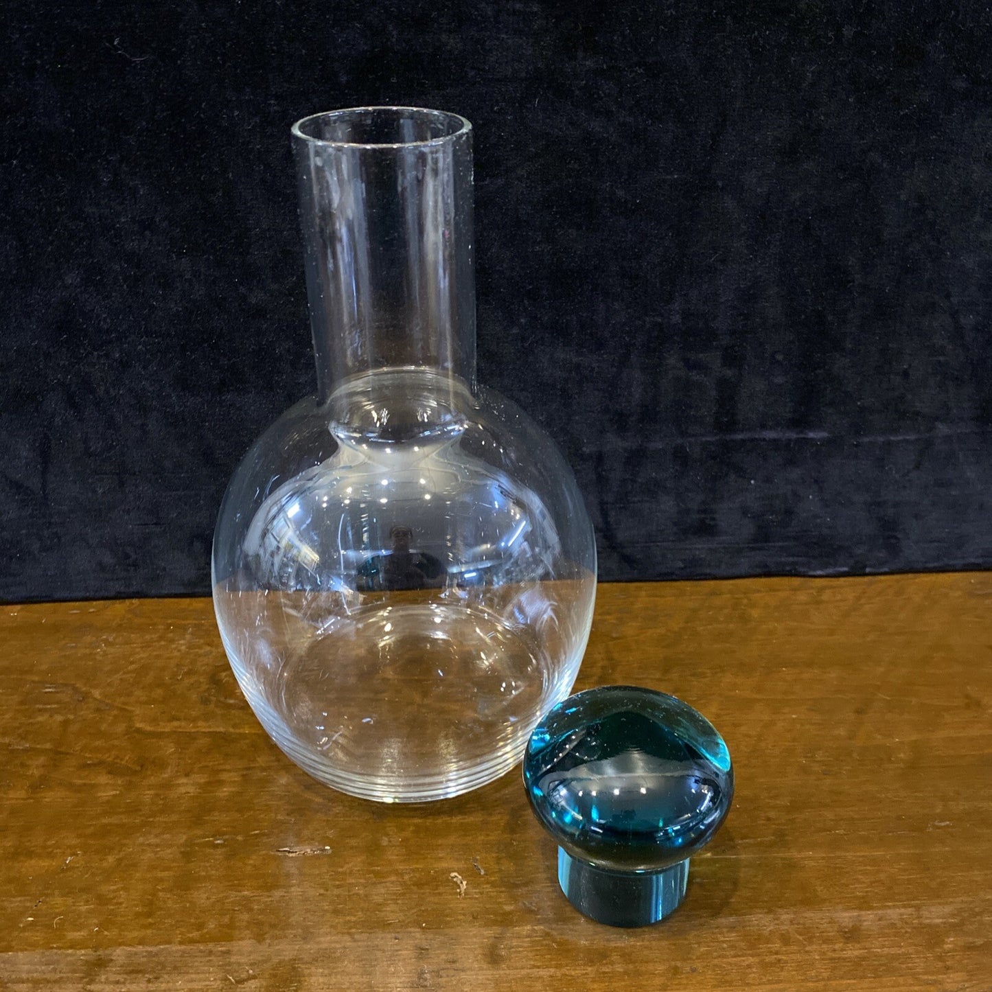 Hand Blown Glass Decanter by Artist Kerttu Nurminen Iittala Finland BH287 D