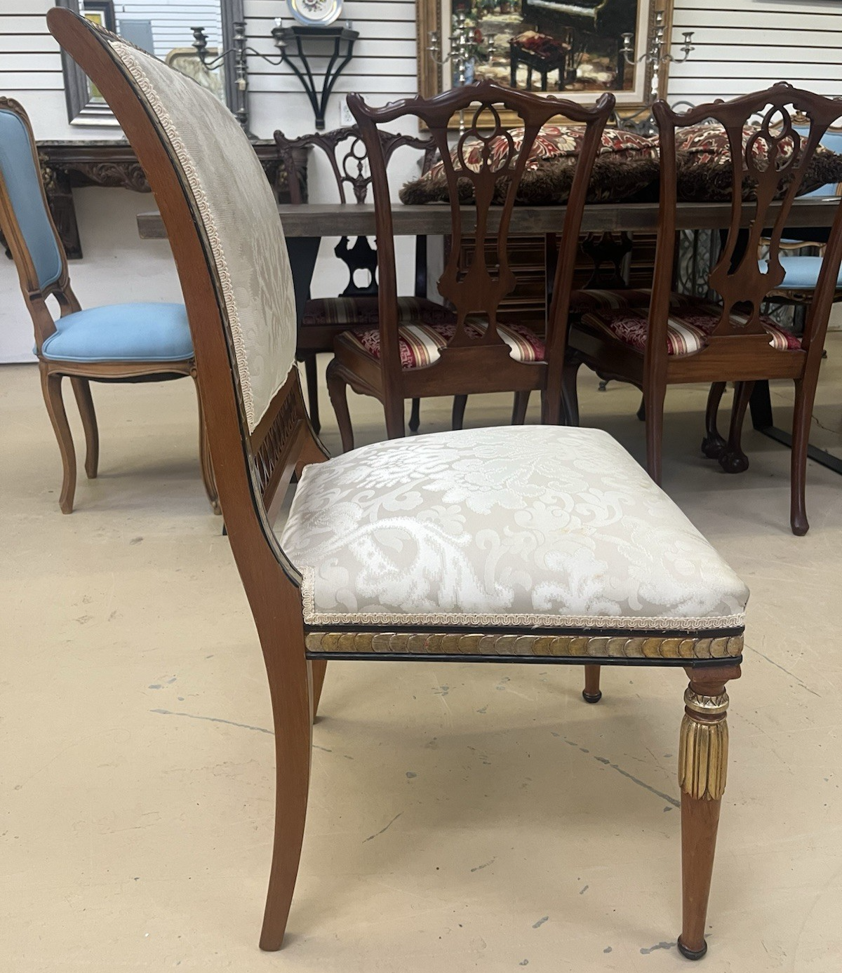 Set of 10 (8+2) EJ VICTOR ANTIQUE REGENCY STYLE NEWPORT DINING ROOM CHAIRS