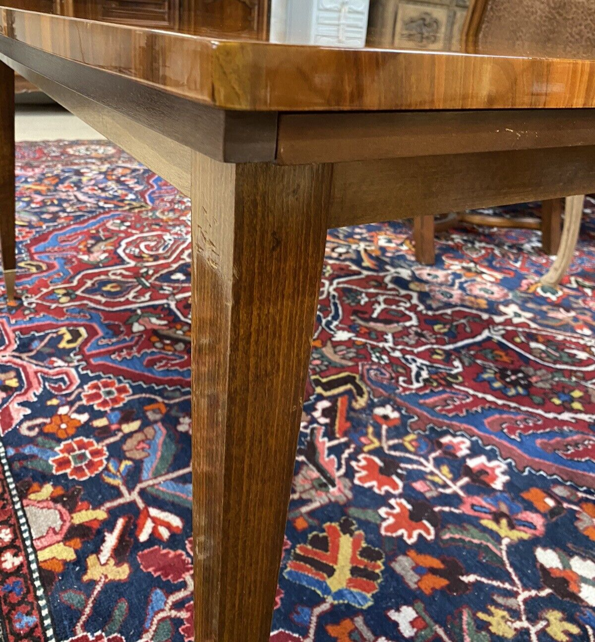 FRENCH MID-CENTURY MODERN LACQUERED BURLWOOD TABLE