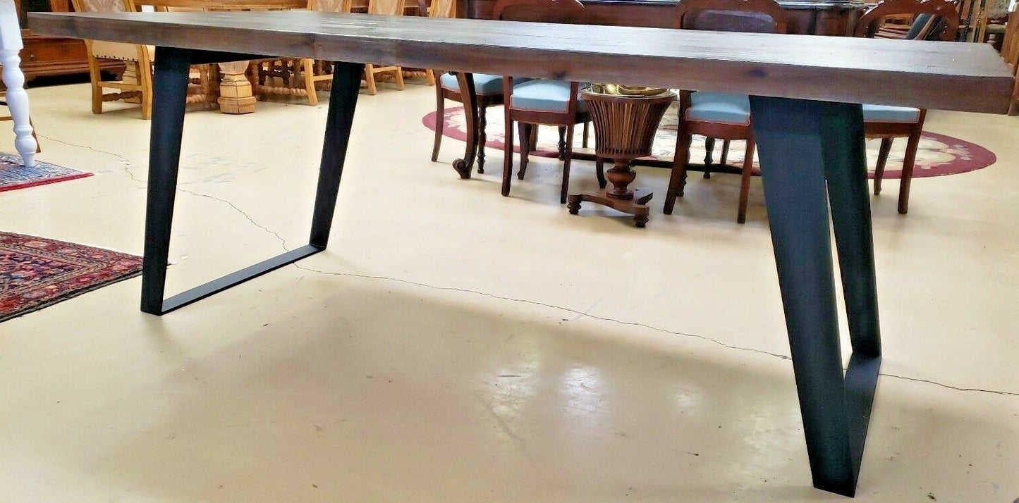 Urban Loft 78" Dining Table Dark Brown