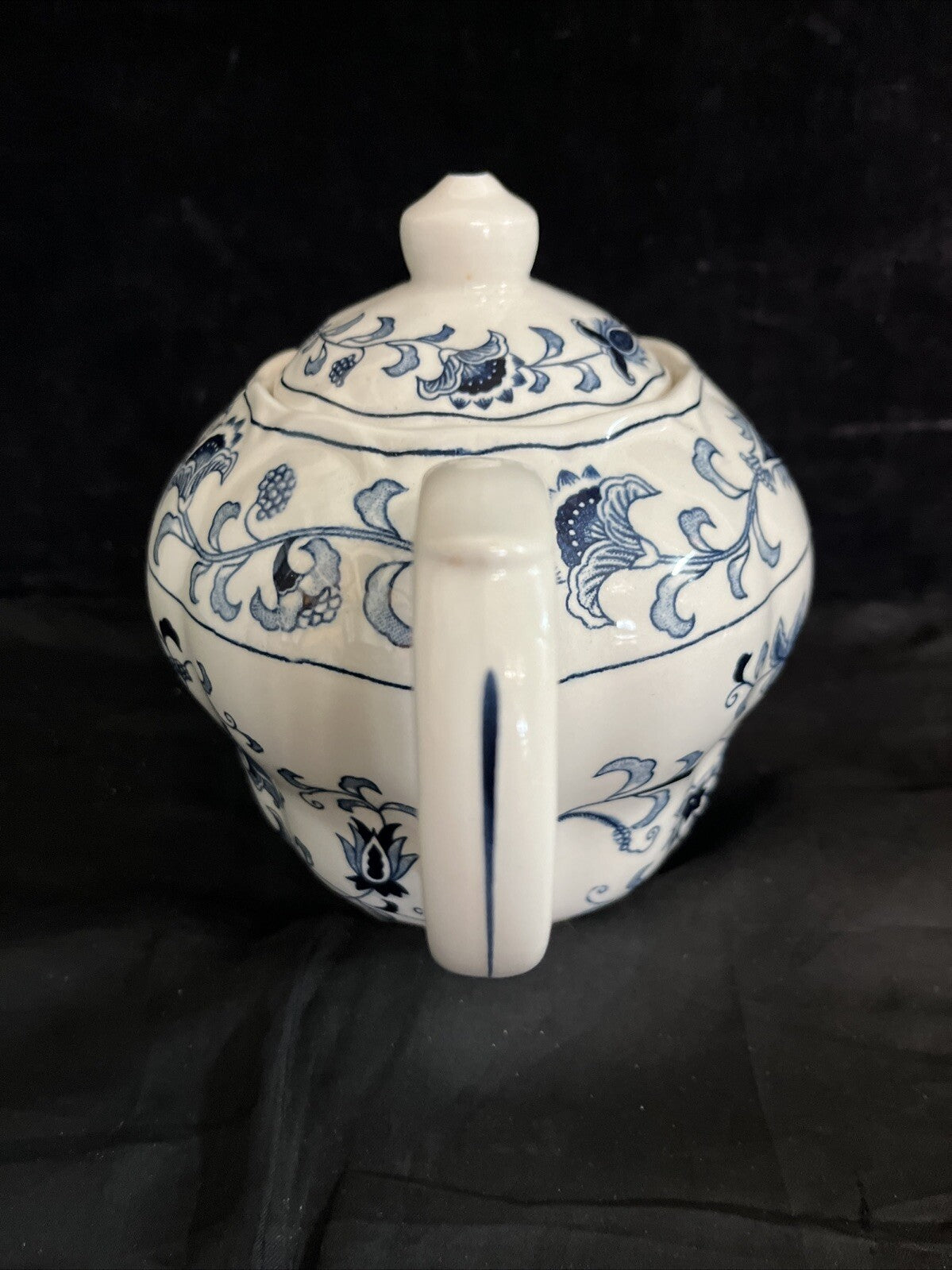 Rare Vintage Double Phoenix Nikko Japan Ming Tree Teapot Blue & White
