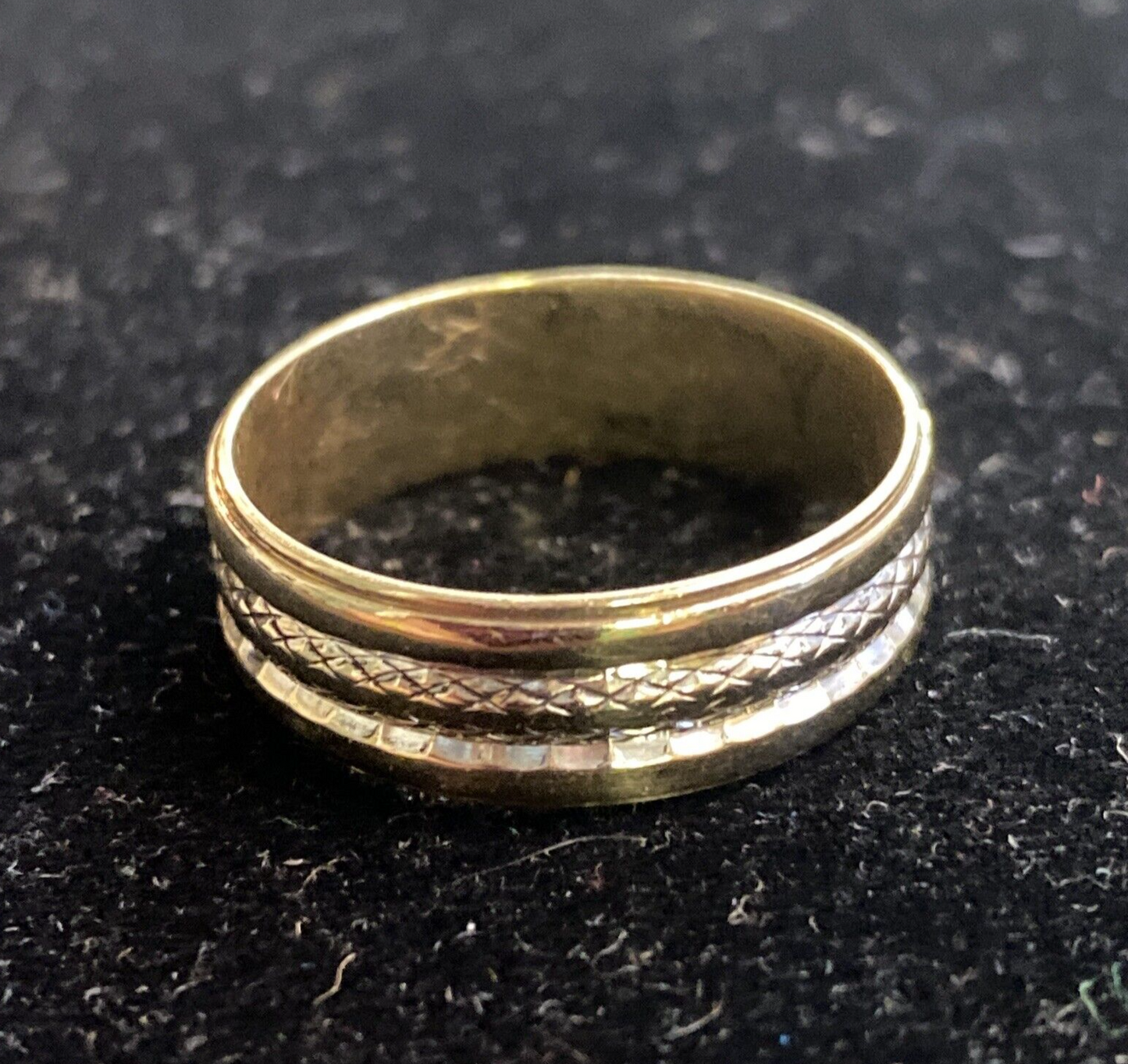 Vtg 14K 9.4g Yellow Gold Duo Pair of Rings Size 7.5 & 10 By Wedlok