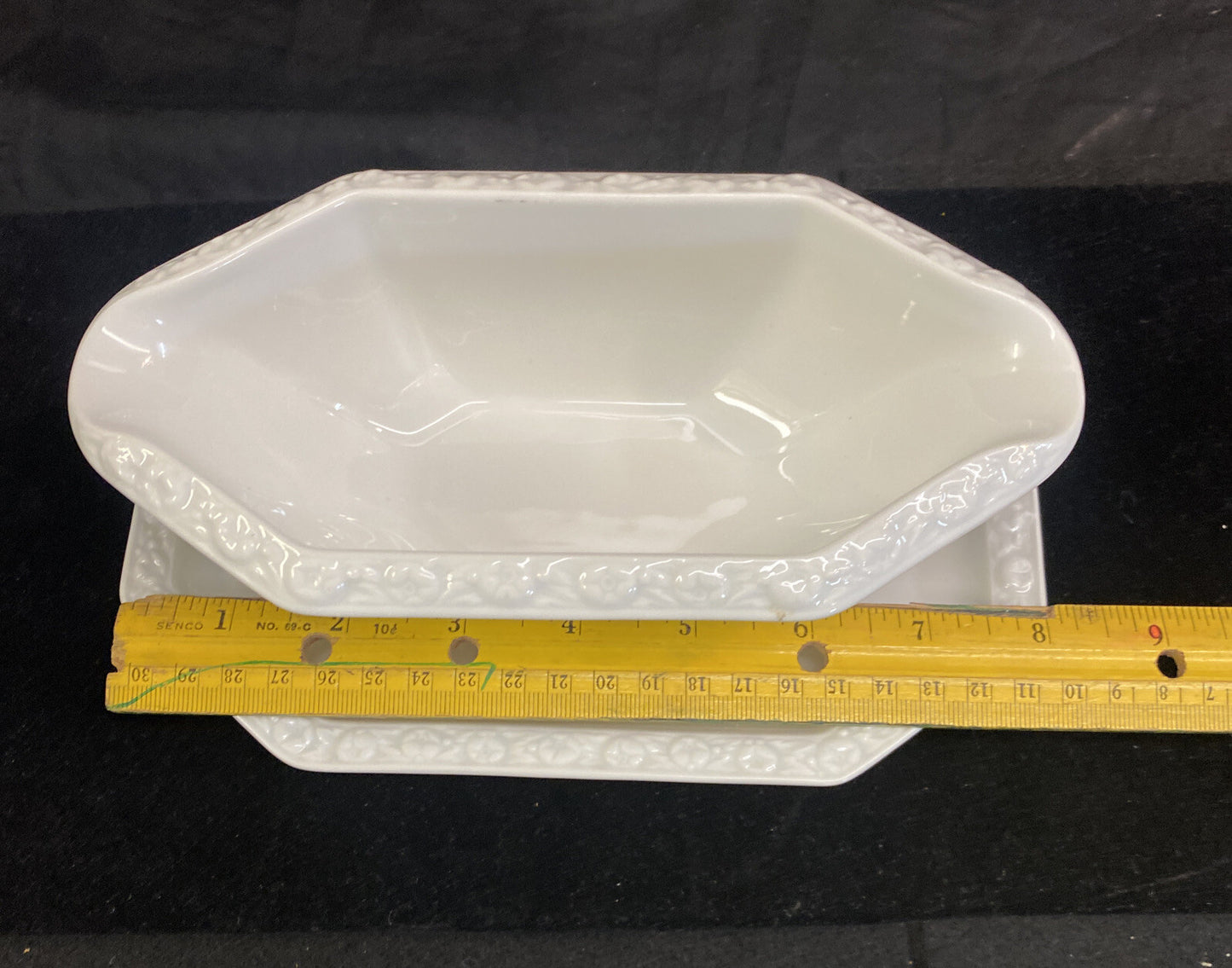 Rosenthal Classic Rose Maria White Gravy Boat with Attached Underplate