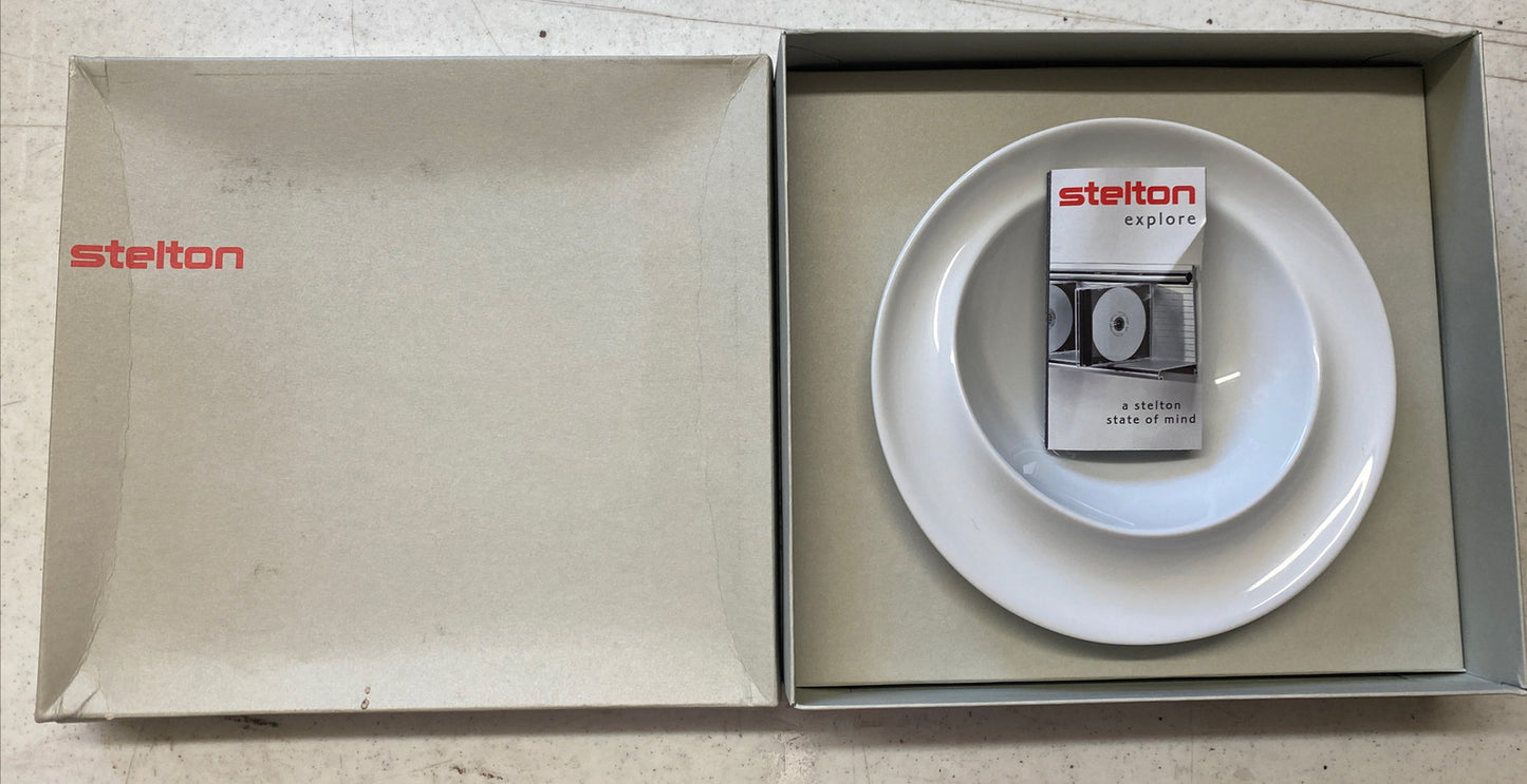 Stelton Explore Johan Verde White 7 1/2” Kids Plate Bowl NIB BH47