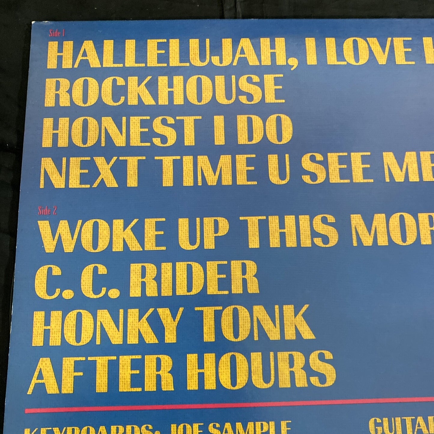 STAMPED RADIO PROMO Joe Sample David T Walker Swing Street Cafe LP 1981