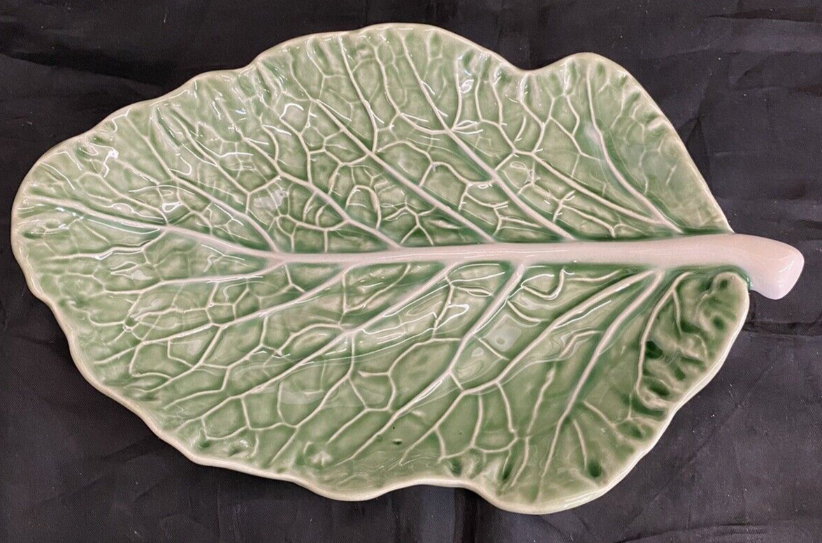 Bordallo Pinheiro Cabbage Green Relish Dish from Portugal  3 Available BH141