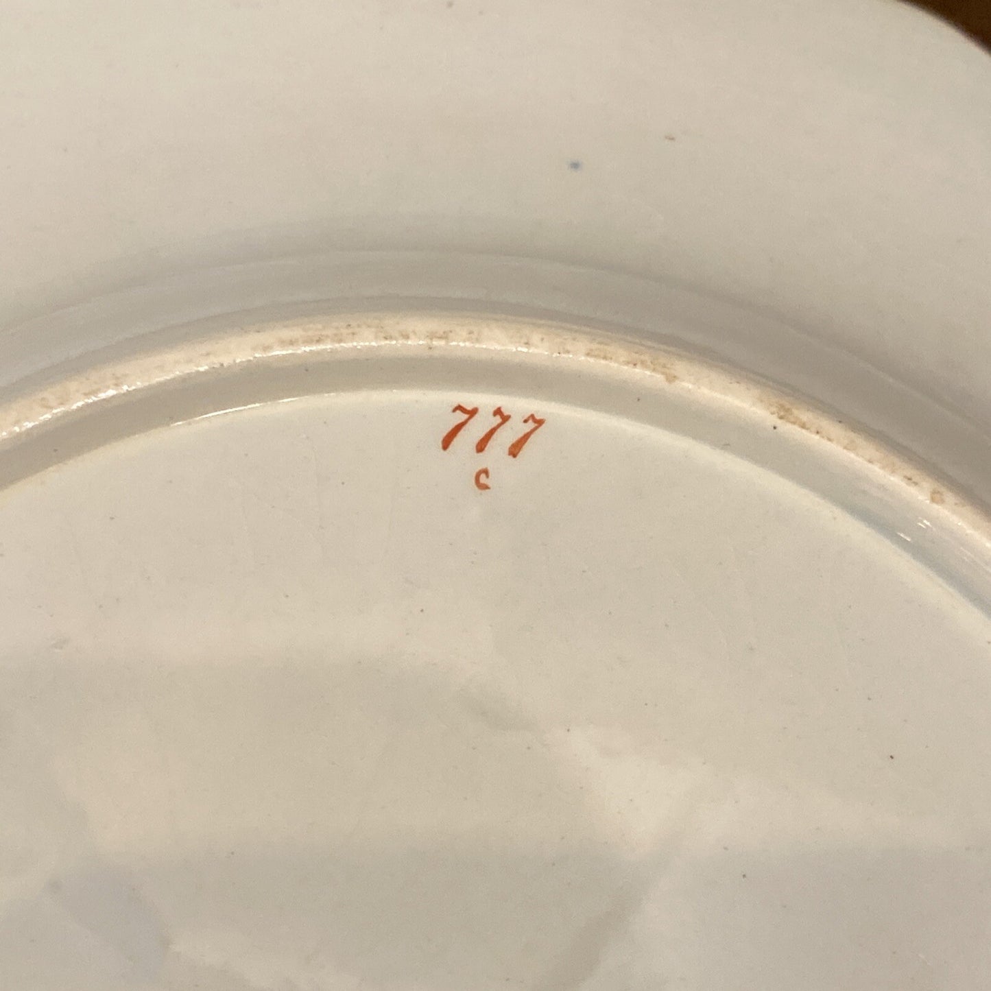 Rare English Copeland Antique Floral Dessert Plate Set Of 6