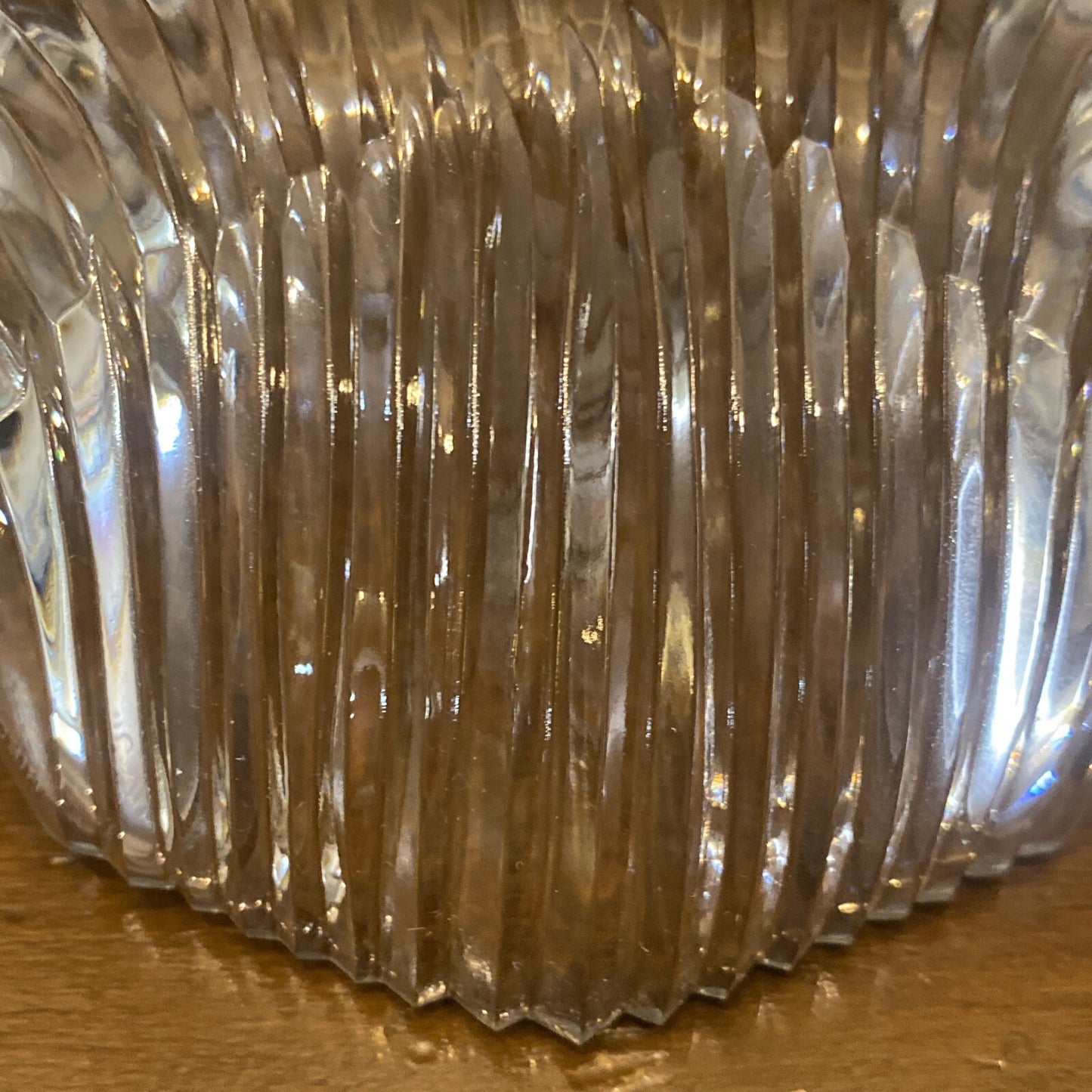 Bieder Glass Scallop Seashell Bowl Tidbit Nut Dish Tray
