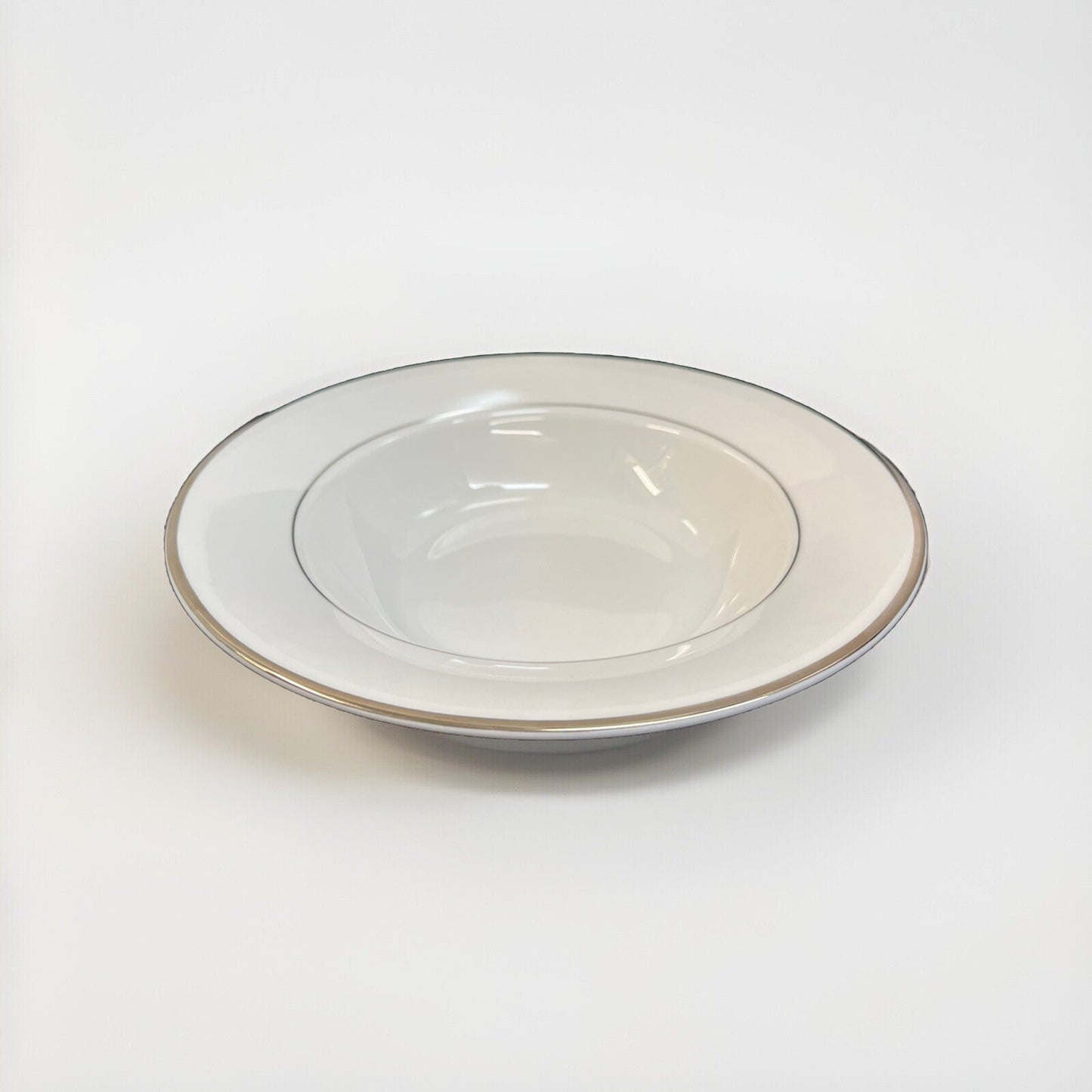 Mikasa HK-301 Cameo Platinum Rim Soup Bowl 8 3/4”  24 Bowls Available