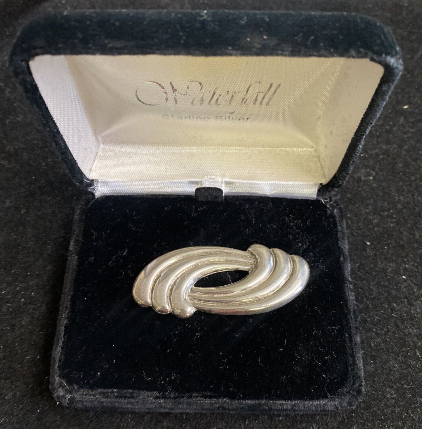 Waterfall Jewelers Sterling Silver Pin Brooch 5.1g orig box