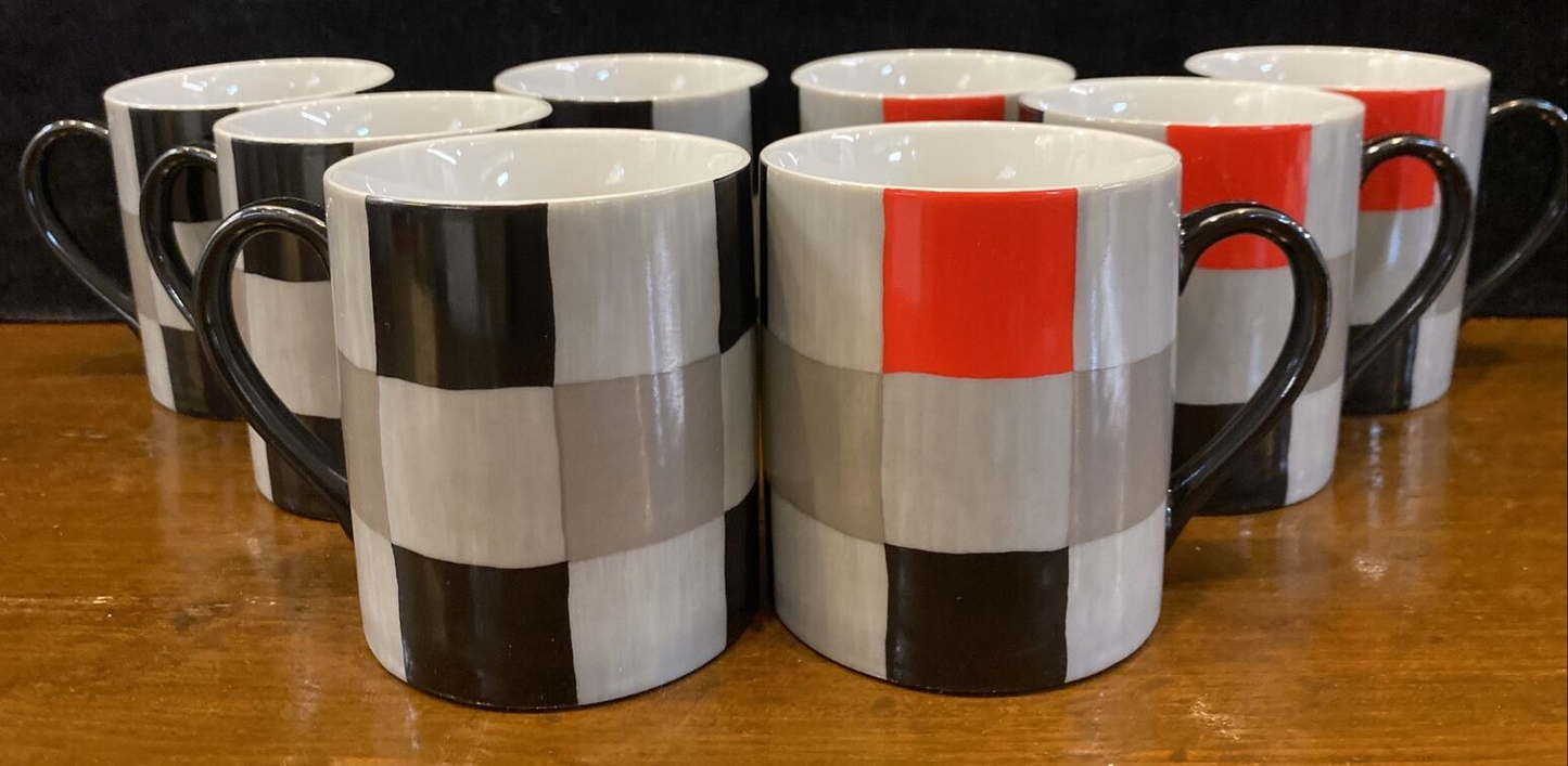 23pc Taitu Mosaico 1984 Emilio Bergamin Italy Cups & Plates