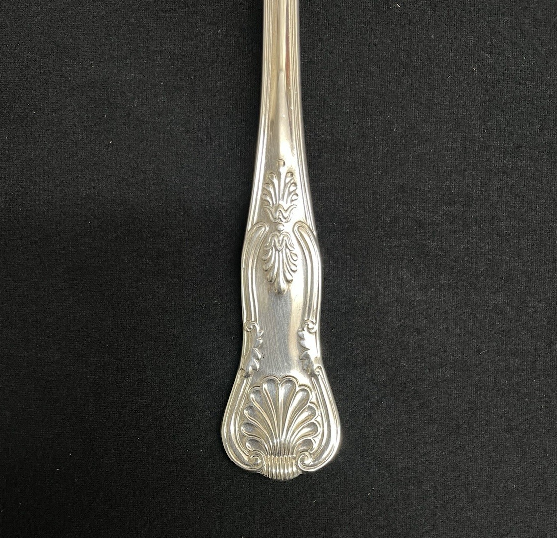 Kings by Sheffield Silverplate 3-Piece Hostess Set Spoon, Fork, and Pasta Server