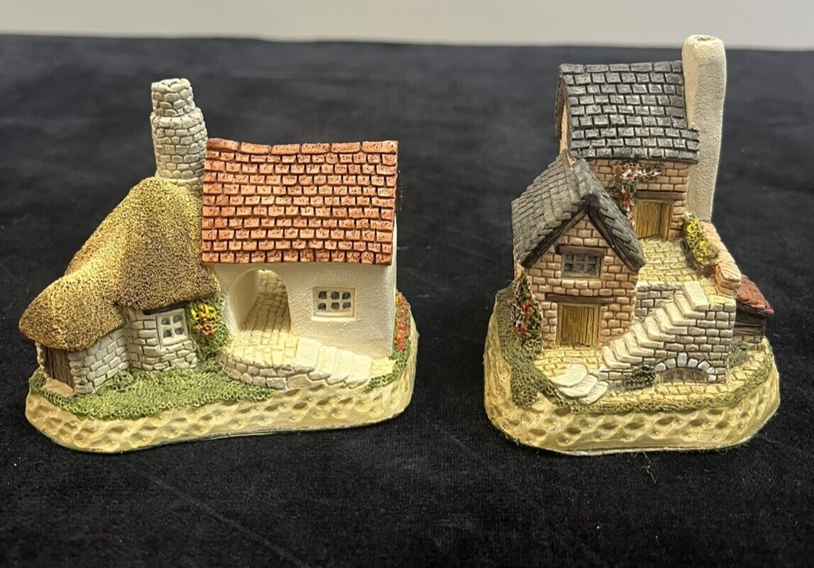 David Winter Cottages Lot Of 4: Cobbler, Hogs Head Beer, Pottery, Cartwrights