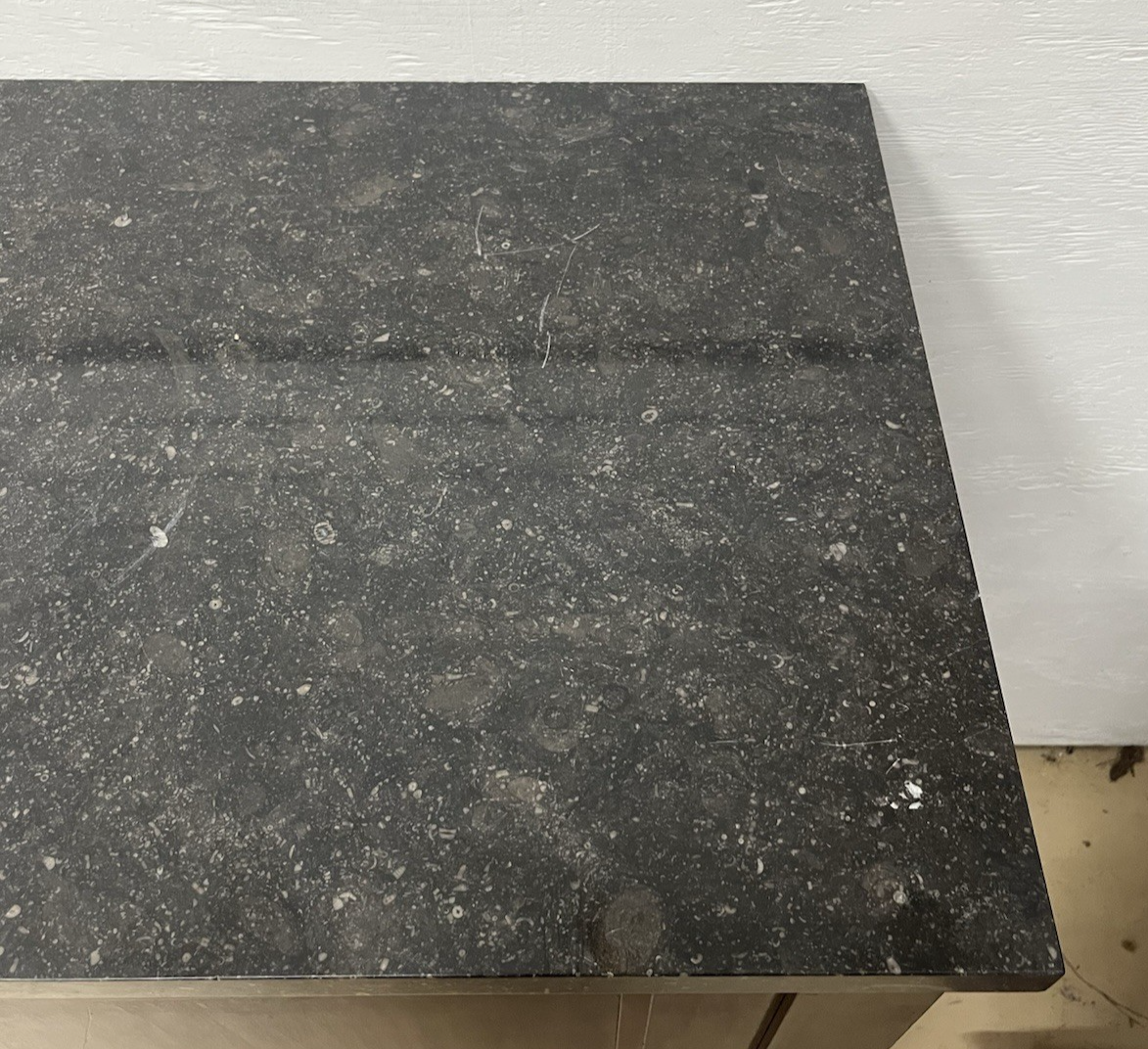 ANTIQUE FRENCH LOUIS XVI MARBLE TOP MAHOGANY SIDEBOARD ENFILADE CHEST 79" WIDE