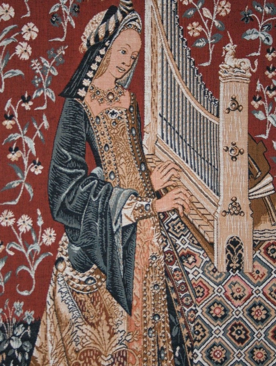 The Lady and the Unicorn Senses Tapestry Taste Hearing To My Soul Desire Cluny