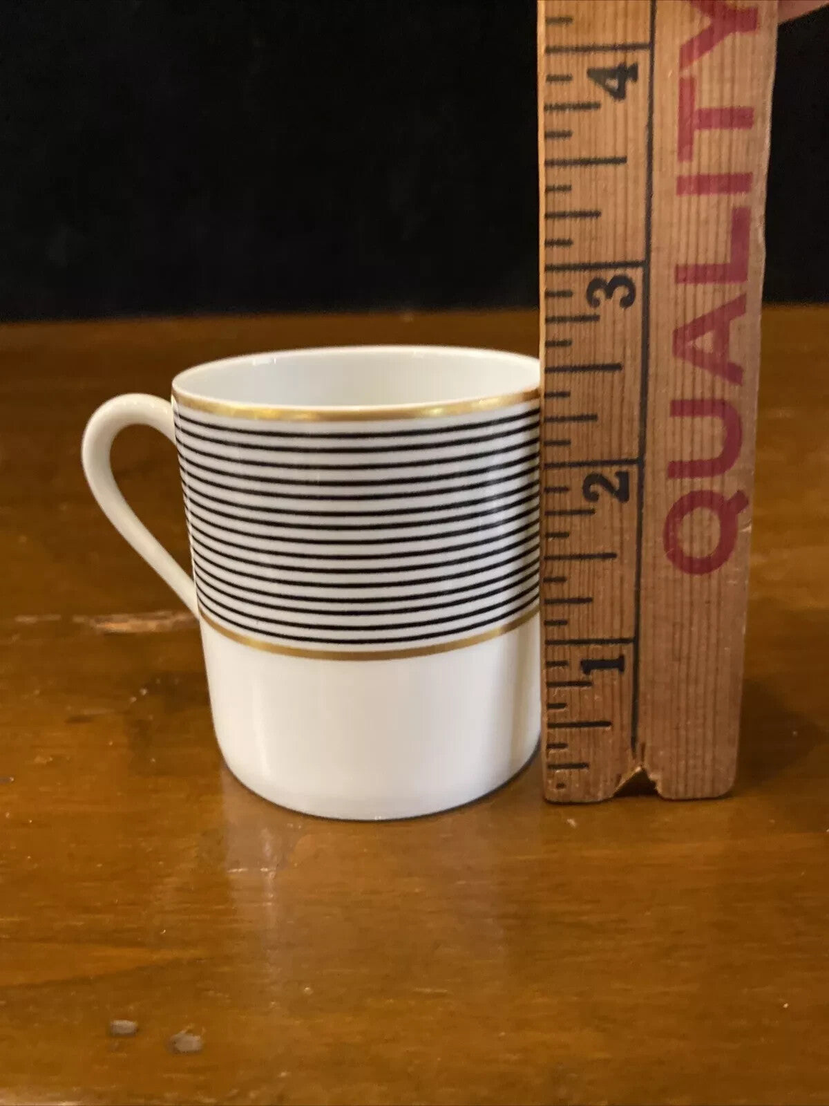 Raynaud Ceralene Crinoline Black Cup & Saucer Set Limoges France 1990 BH235F