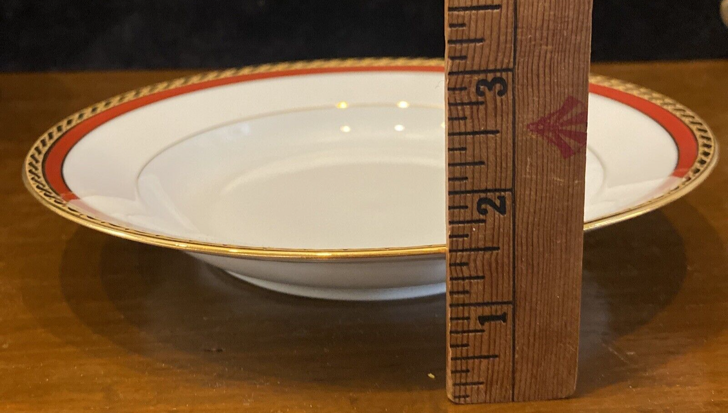 Tiffany & Co. Limoge Red Band Bowl Set Of 12