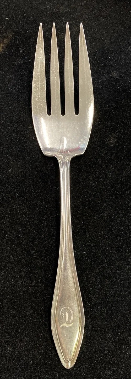 Towle Sterling "Mary Chilton" Pattern Solid Salad Serving Set  Fork & Spoon  PC1