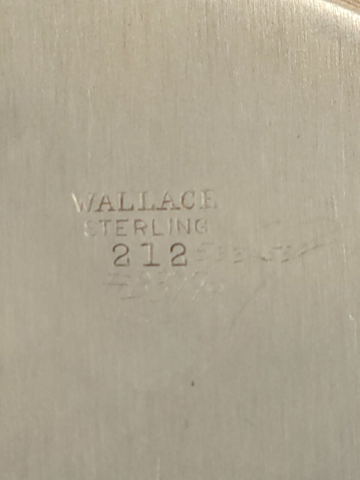 Pair Wallace Sterling Silver pattern Quincy Vegetable Serving Bowls 835g #212