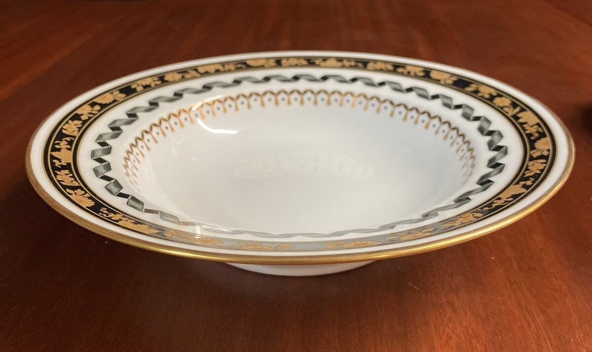 Richard Ginori Pincio Blak Black Place Setting Dish Set Of 6