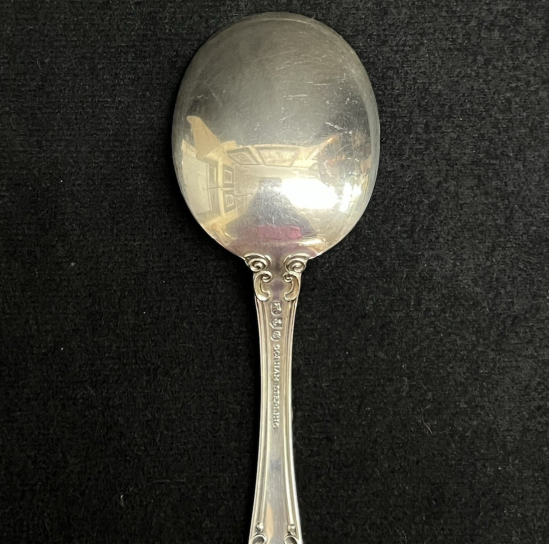 Melrose by Gorham 42.82g Sterling Silver Round Cream Soup Spoon 6 1/4 in