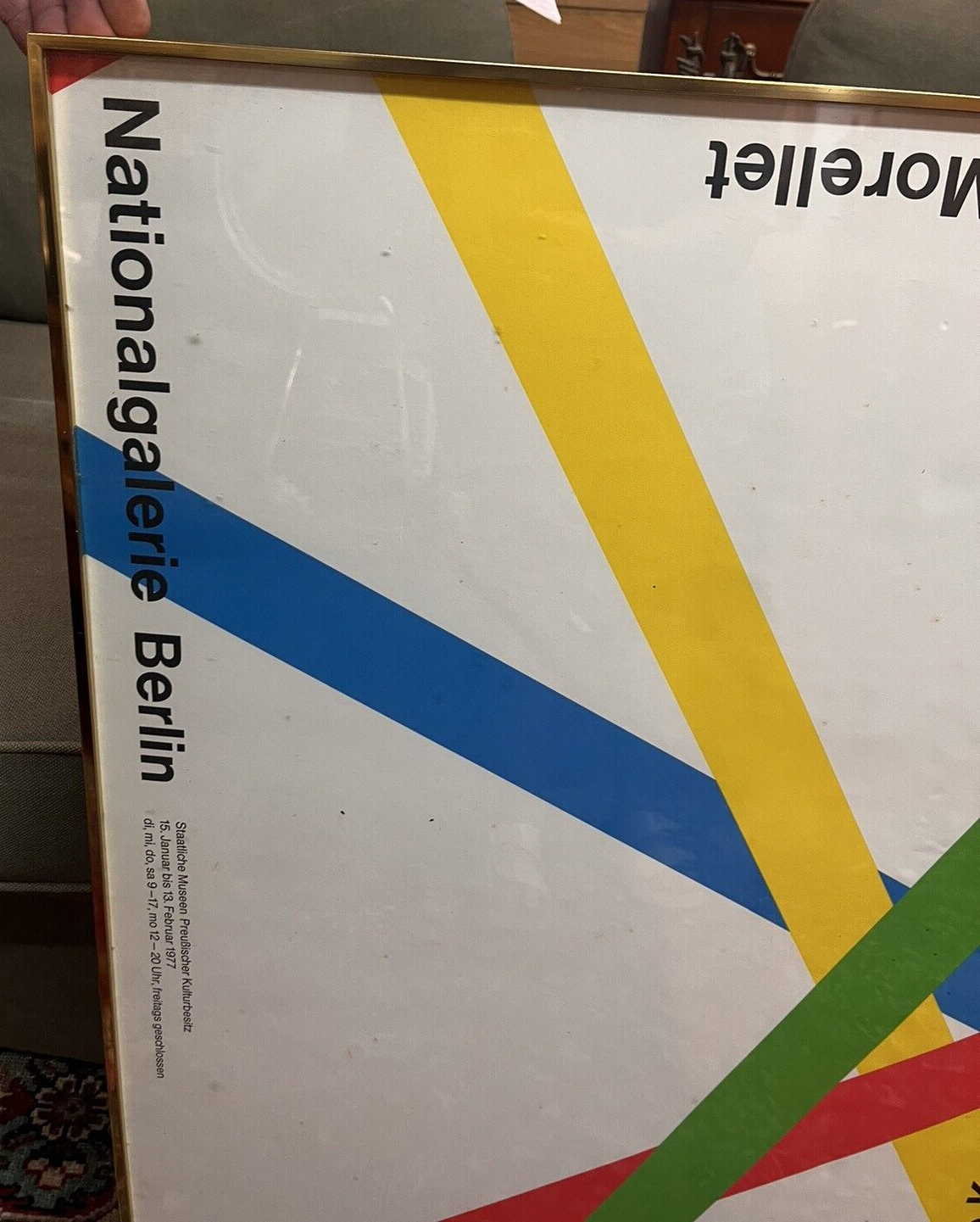 VTG Francois Morellet Berlin Art Gallery 1977 Frank Stella Poster BH72