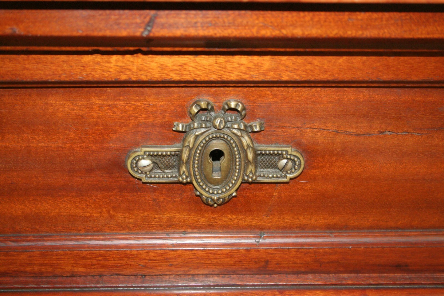 Antique French Chest of Drawers Commode Regency Cabinet Walnut Sideboard Marble
