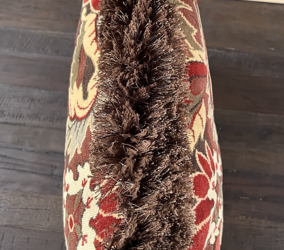 Pair French style  Armchairs  wood carved new upholstery w 2 pillows CL7