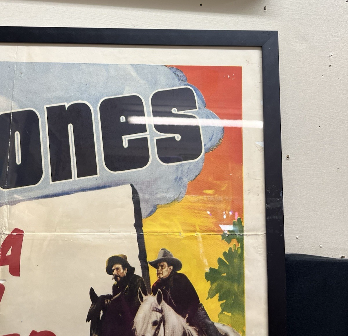 "When a Man Sees Red," w/ Buck Jones Framed Print, Realart Picture, Made in USA