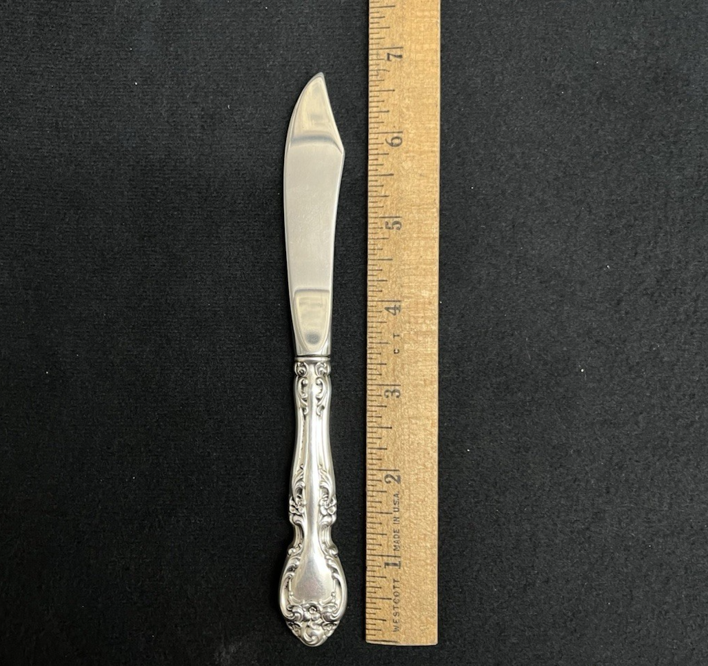 Melrose by Gorham 44.04g Sterling Silver Hollow Handle Master Butter 6 3/4 in