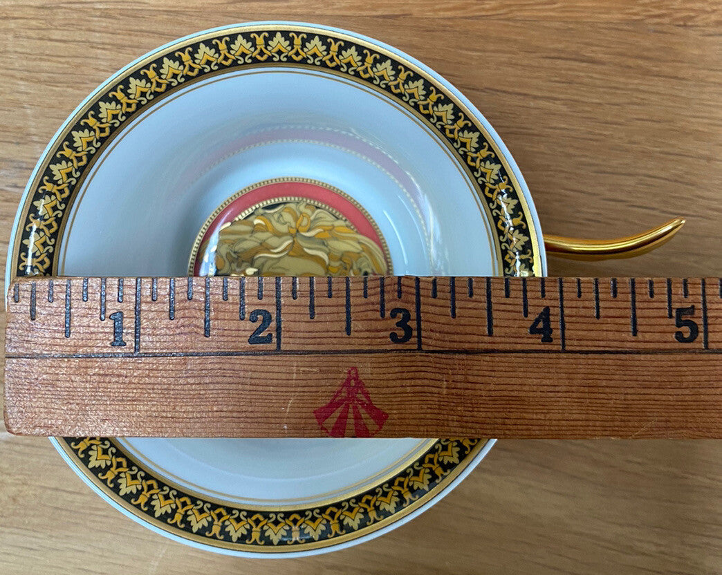 Rosenthal Versace "Medusa" Red Coffee Tea Cup & Saucer BH211