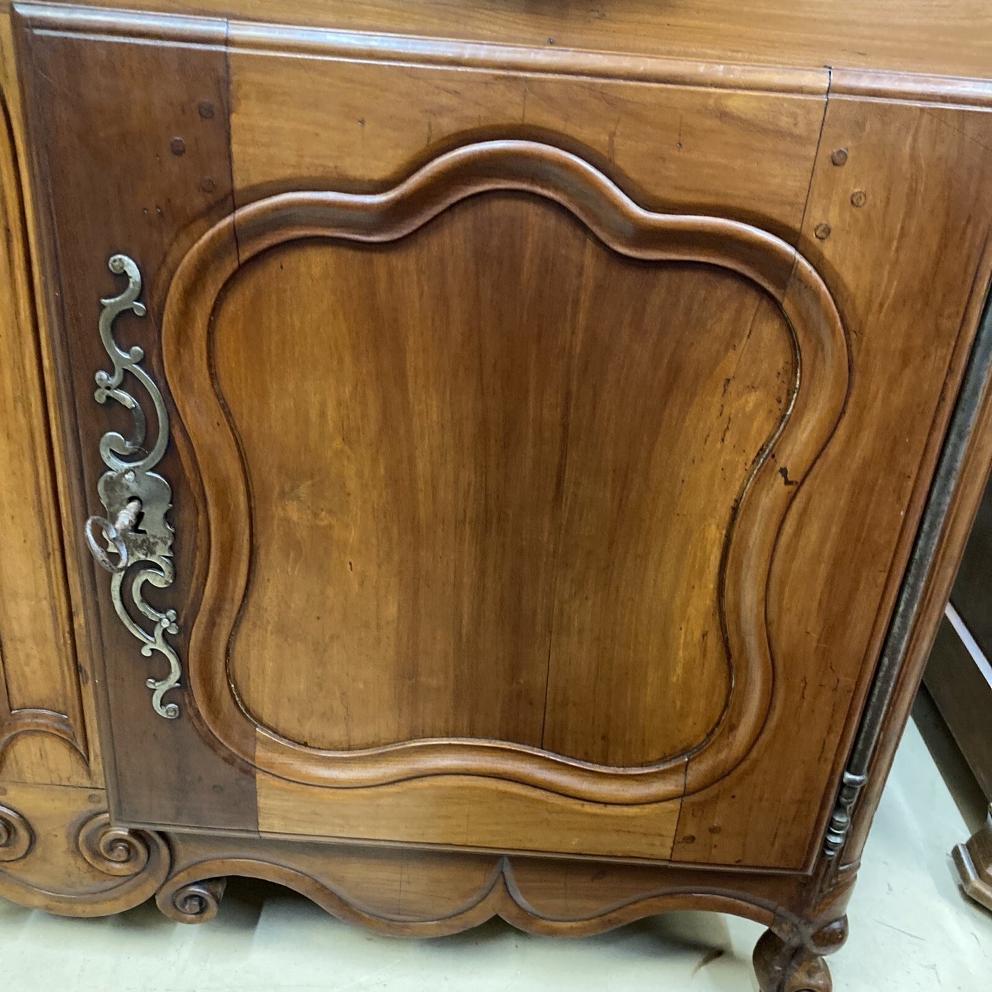 Antique French Provincial Louis XV Fruitwood Chest of Drawers Commode Sideboard