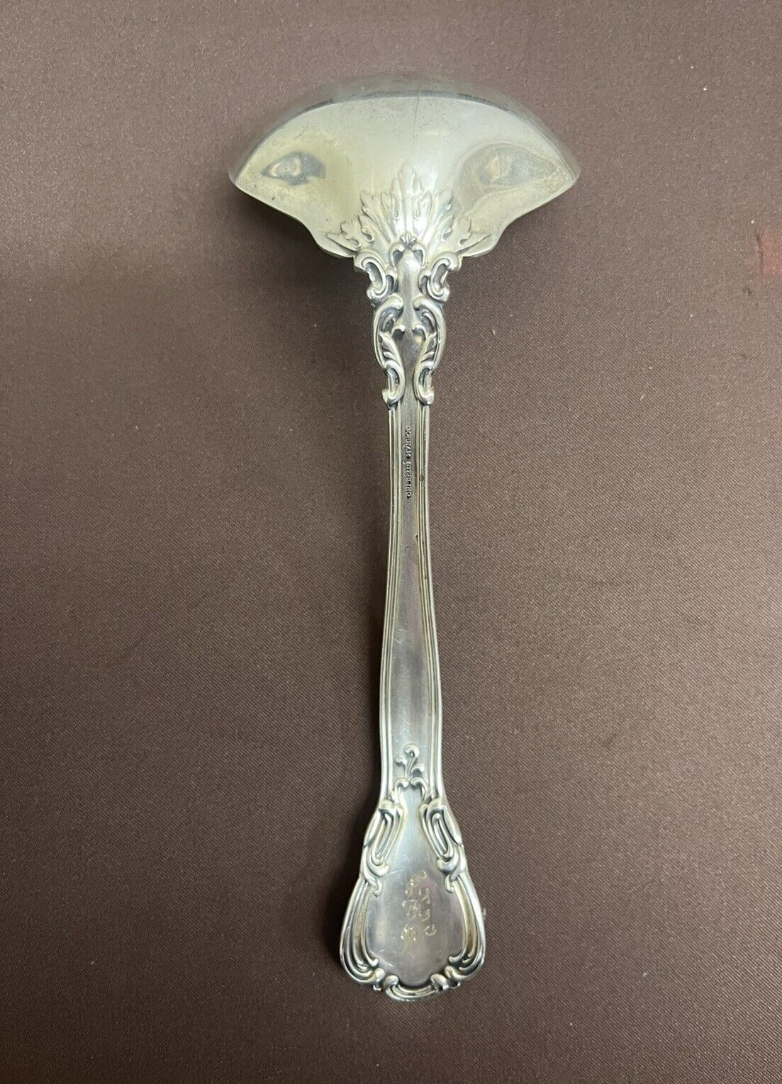 Chantilly by Gorham 71.1g Sterling Silver Solid Gravy Ladle 6 3/4" w/ MONO