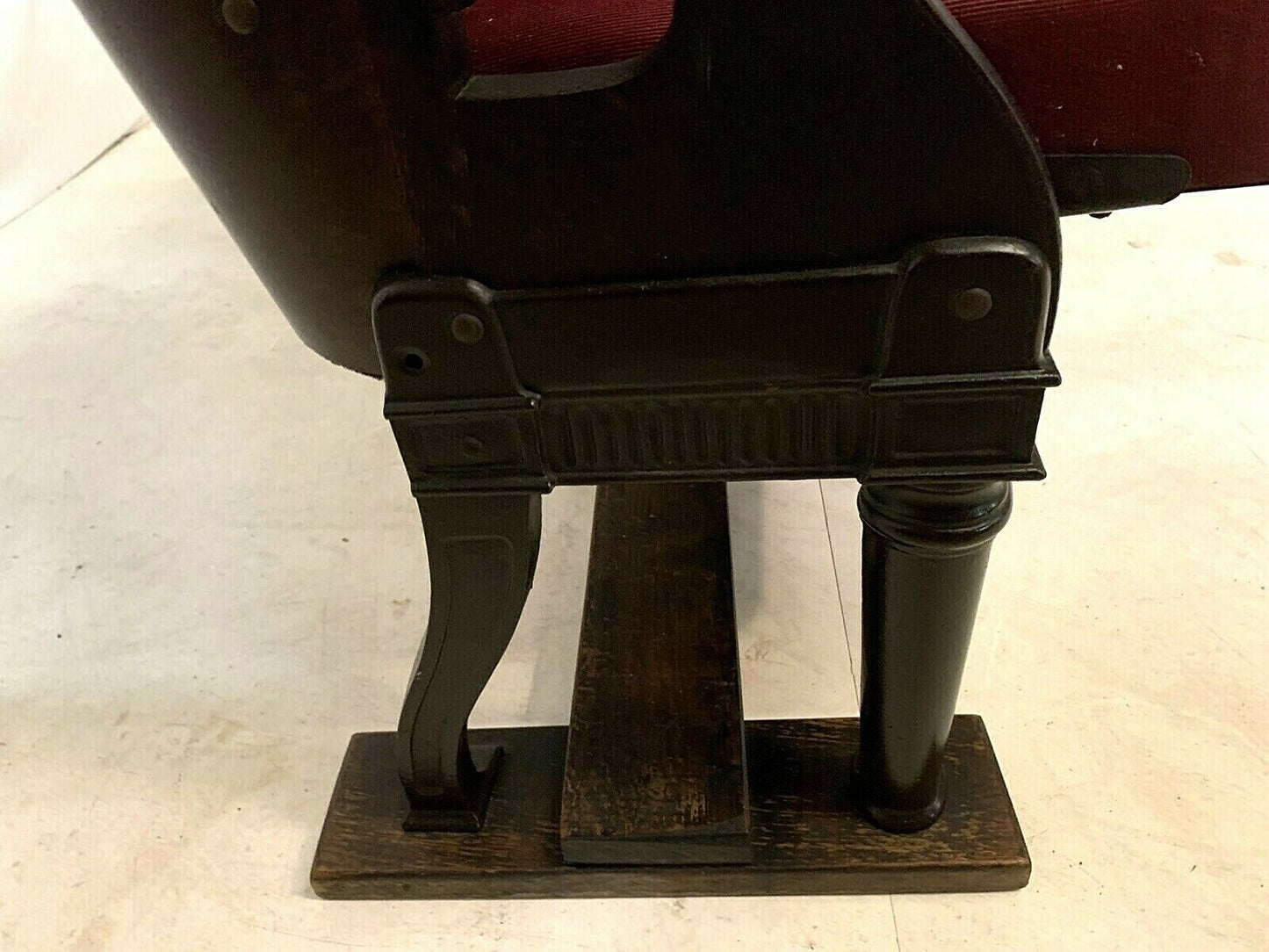 2 Wood Folding Theater Seats, Auditorium Seat, Entryway Bench, Theatre Seats