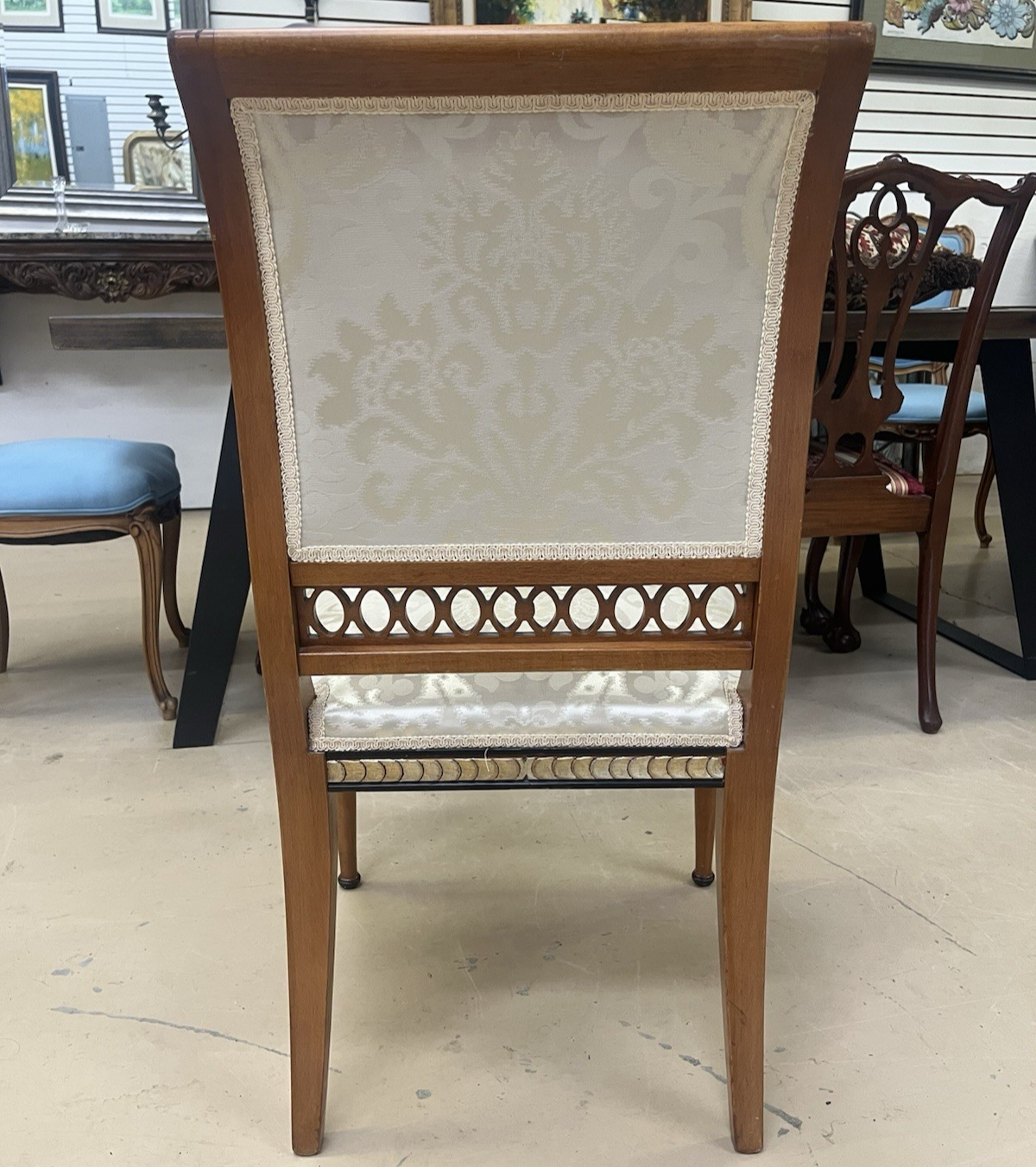 Set of 10 (8+2) EJ VICTOR ANTIQUE REGENCY STYLE NEWPORT DINING ROOM CHAIRS