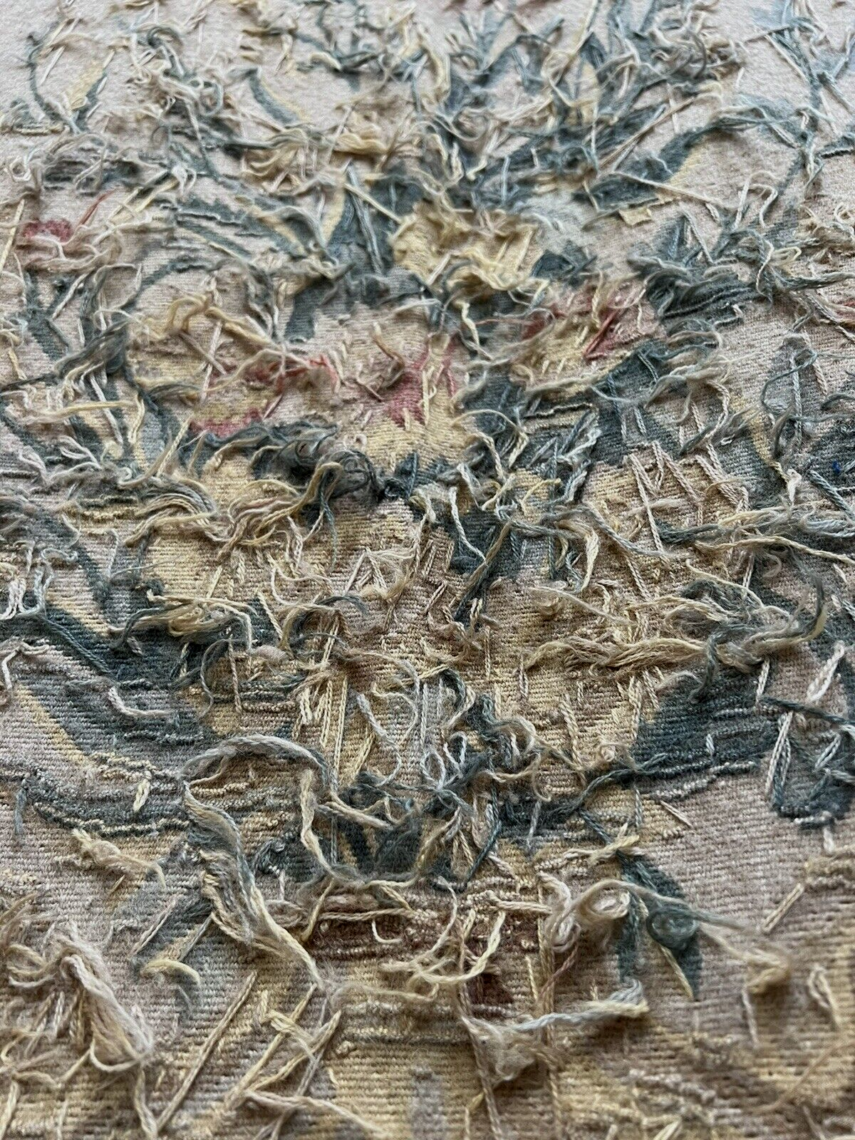 20th Century Aubusson Tapestry Wall Hanging  Hand Tied 9 ft x 6 ft