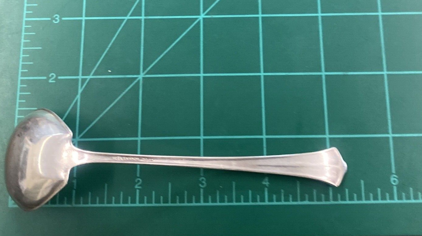 Wallace "America" Sterling 5 1/4" Solid Sauce Ladle 1915 No Mono