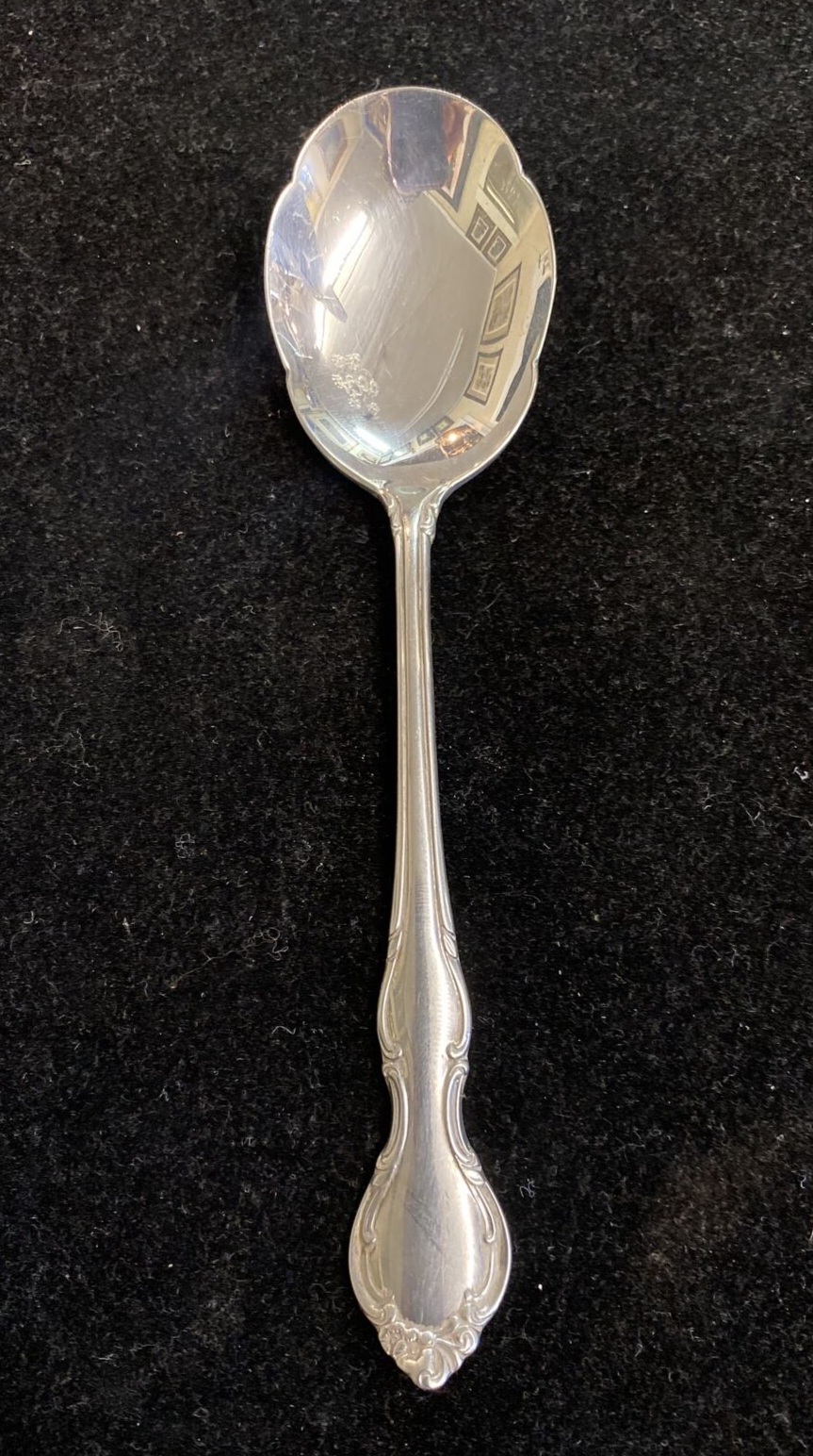 Sterling Silver Alvin  Pirouette 6" Sugar Shell Spoon