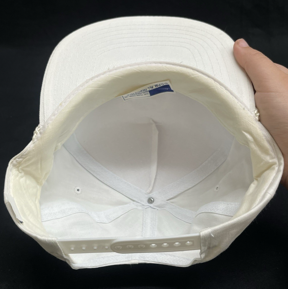 Vintage 100% Cotton NFL Washington Redskins Mascot Profile Snapback Canvas Hat