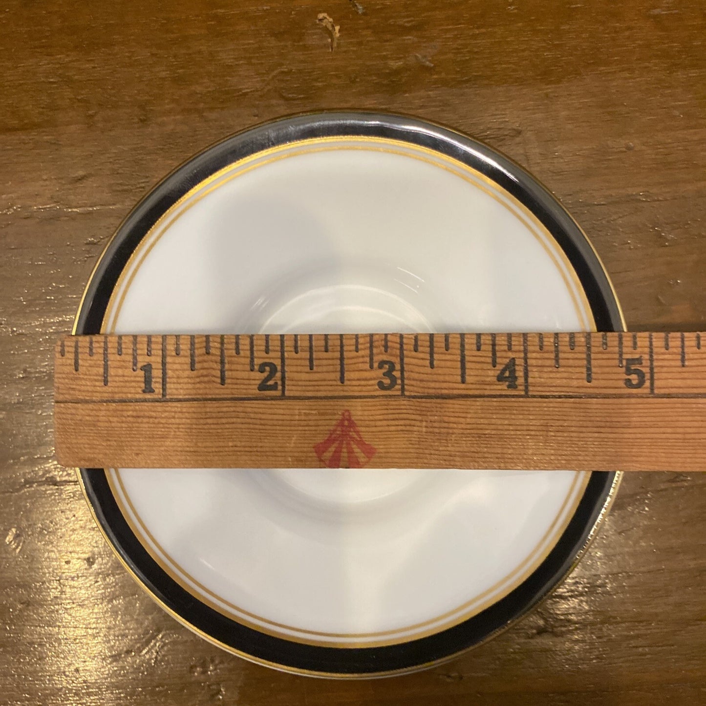 Diplomat Black Ceralene Raynaud Limoges Demitasse Cup & Saucer Set BH166A