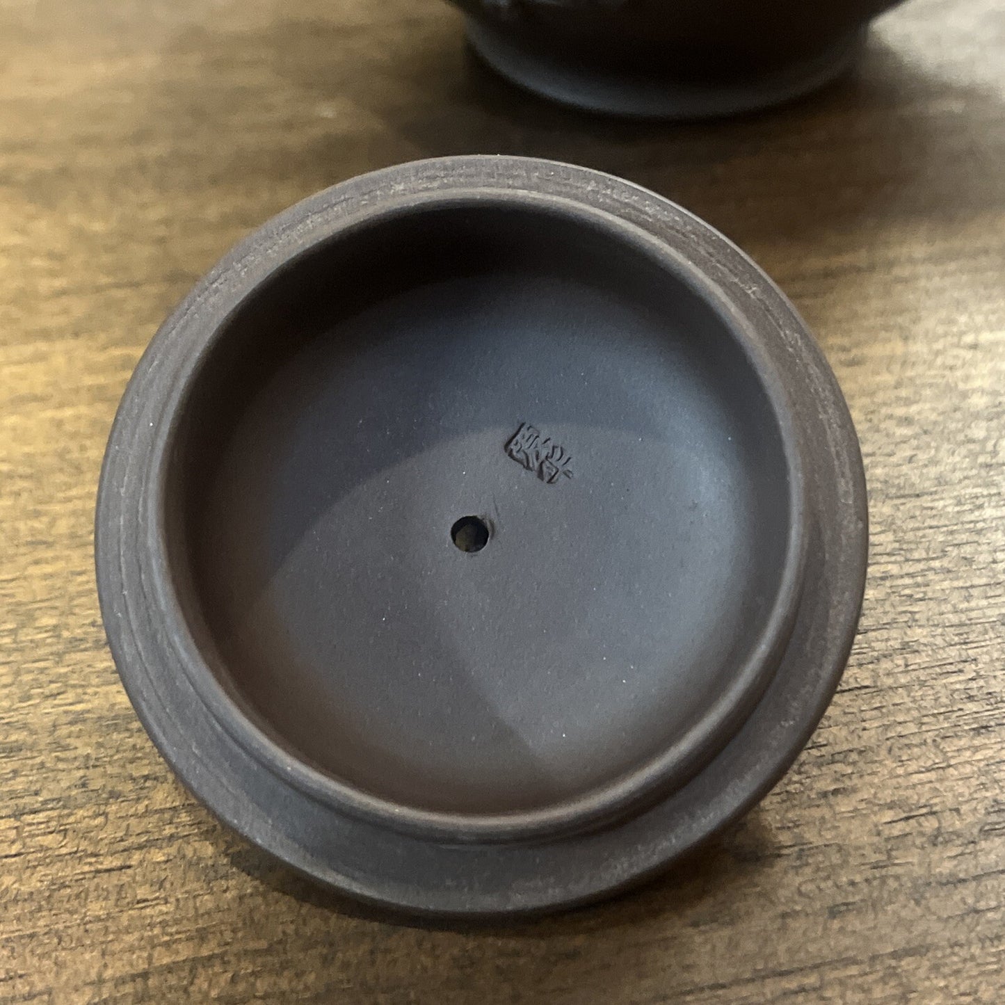 Signed Chinese Yixing Zisha Clay Handmade Longevity Cherry Tree Motif Teapot