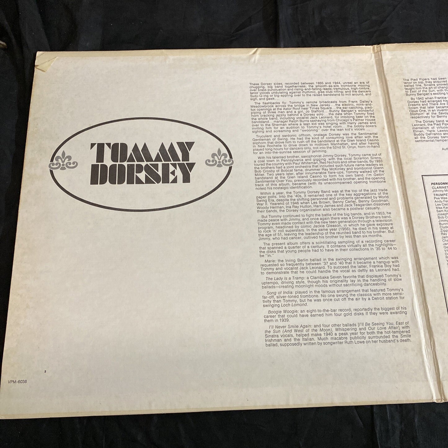 This Is Tommy Dorsey by Tommy Dorsey LP, Gatefold , 2Xlp , VPM-6038
